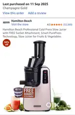 Hamilton juicer