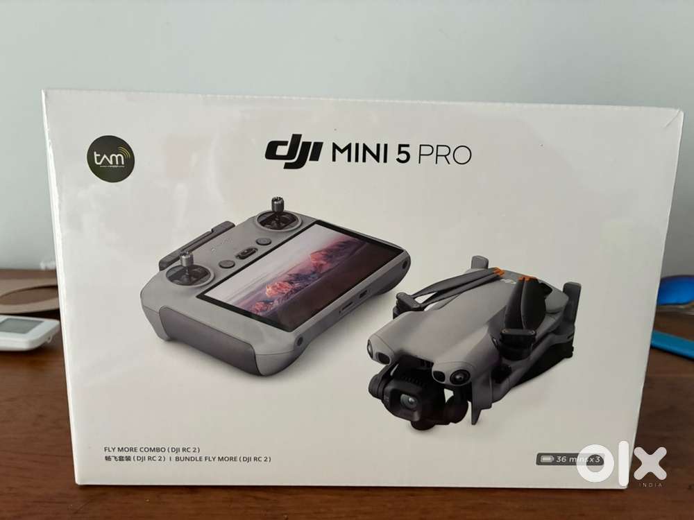 Sealed Dji Mini 5 pro fly more combo RC2 with bill