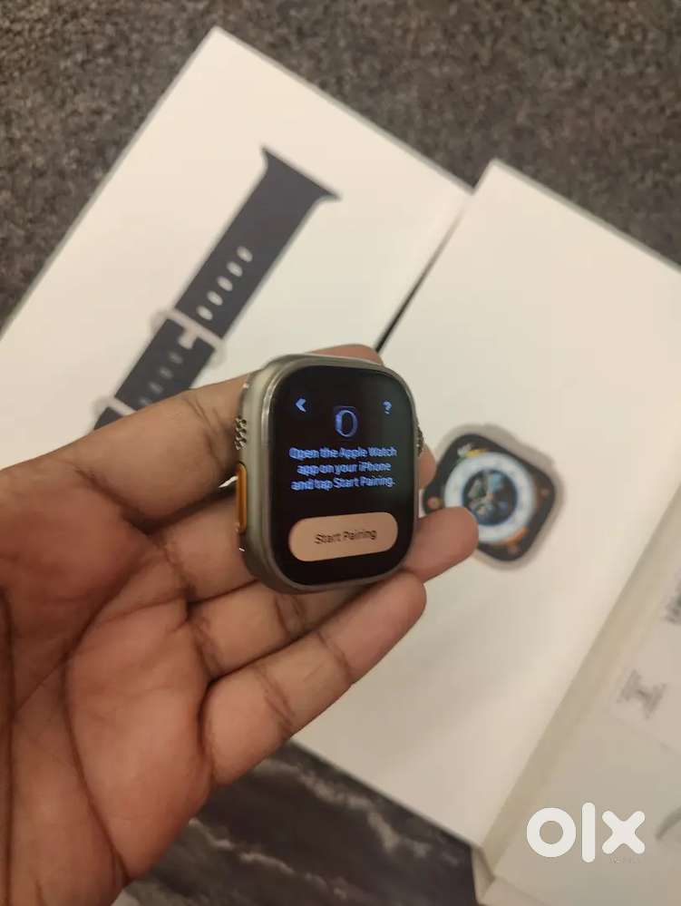 Apple iWatch Ultra 1 49 mm GPS + cellular Titanium 
Box with charger w