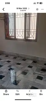 Single room with attached bathroom