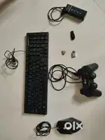 RGB Zebronics Mouse,  Keyboard,  joystick, 64gb pendrive, 4port usbhub