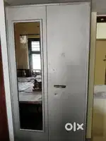 almirah with locker and hanger