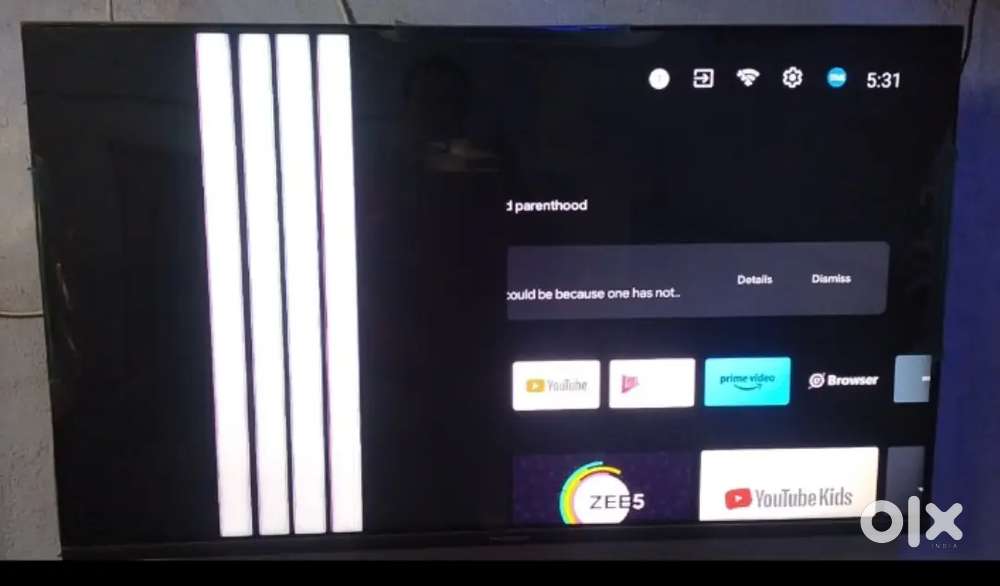 43 big tv Only 1year 3 month use