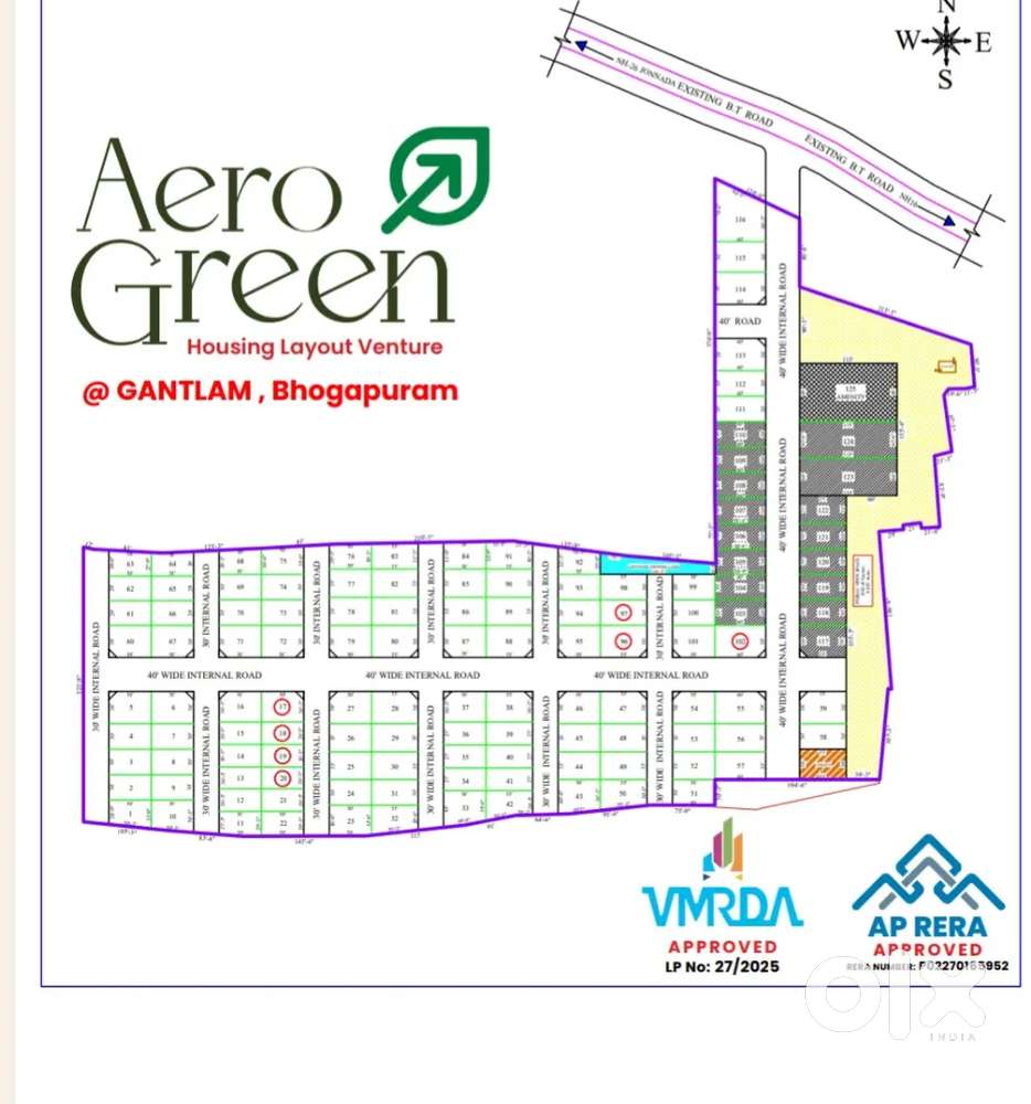 27 Lakhs, Bhogapuram VMRDA Approval 200 Sqyards