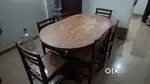 5ft × 3ft rosewood oval dinning table
