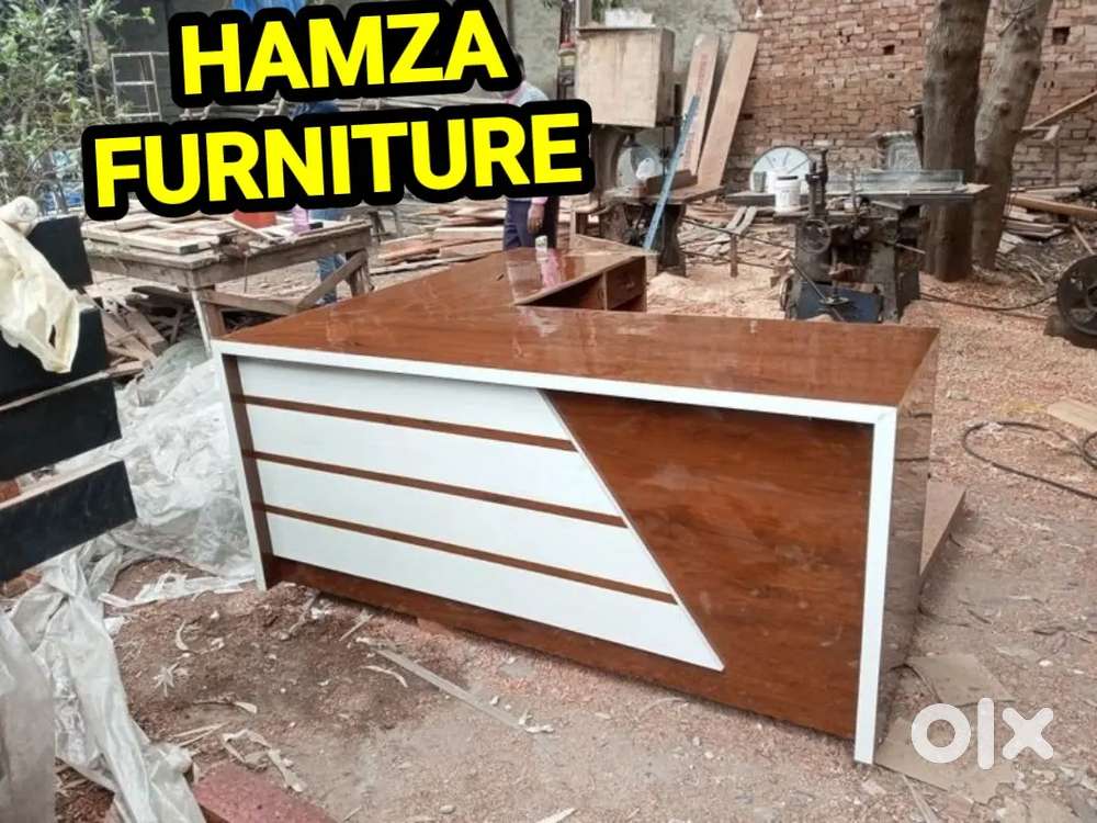 HAMZA FURNITURER New designer stylish look particle wood  office table