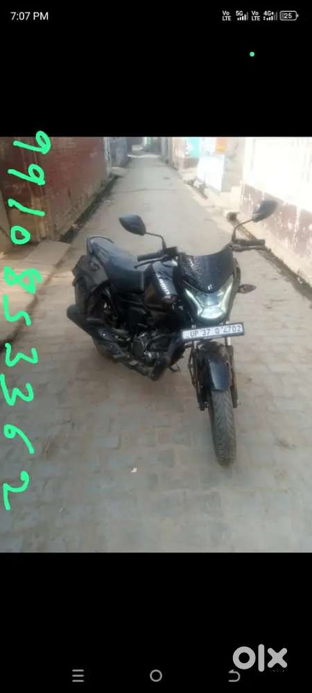 Hero glamour xtec 125cc Black color37000 km