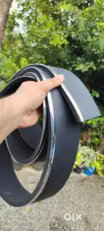 Car Bumper lip with steel chrome beeding
