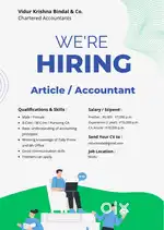 Junior Accountant / CA Articleship