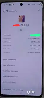 Samsung note 20 5g