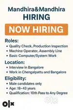 Manufacturing Plant Jobs – New Batch Hiring
