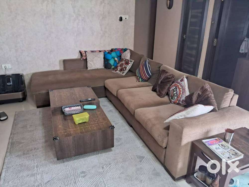 SOFA SET L shaped only 1 year old 80% DISCOUNT