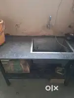 Kitchen table with sink