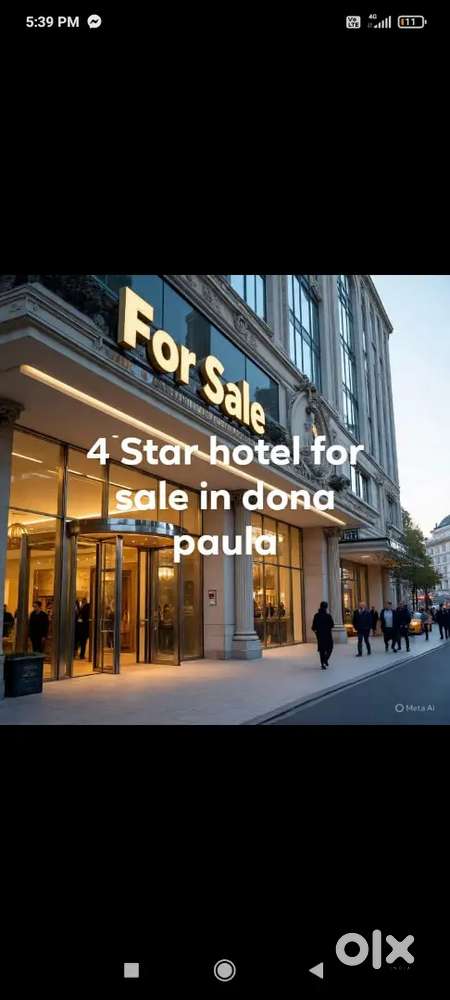 4 star hotel for sale in Dona paula