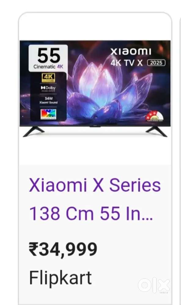 Xiaomi (55 inch) X Ultra HD 4K Smart Google LED TV L55MB-AIN New Box
