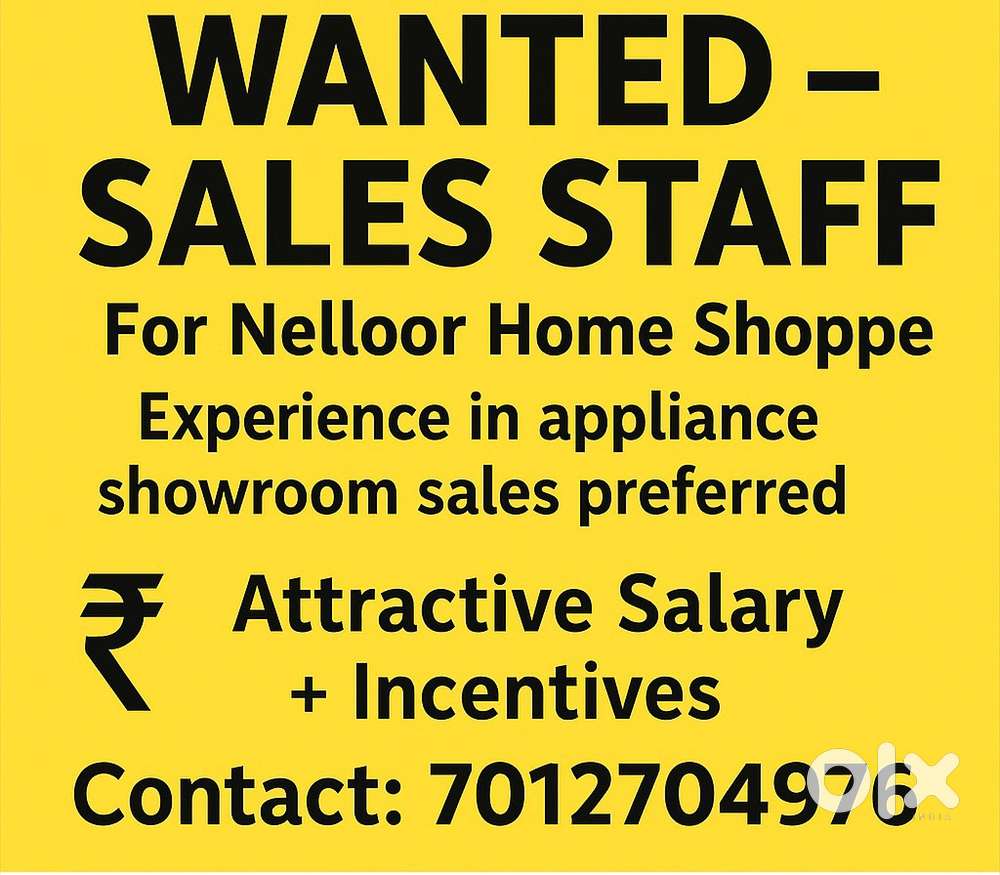Showroom sales