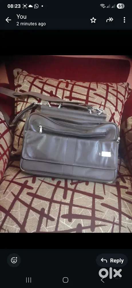 Laptop leather bag