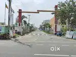 On road near plots for sale in Athur
