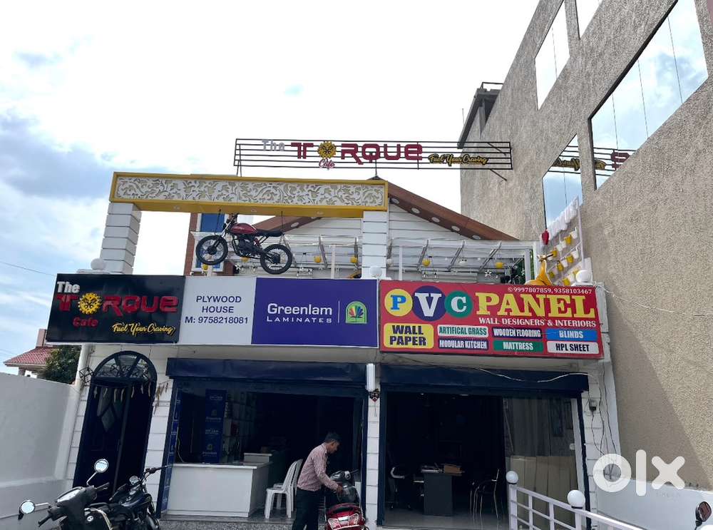 Furnished Cafe at gms road as well as showroom space ground floor