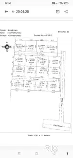 PALLIKKARA PARAKODE ROUTE 80 CENTS DIVIDED PLOTS FOR SALE.