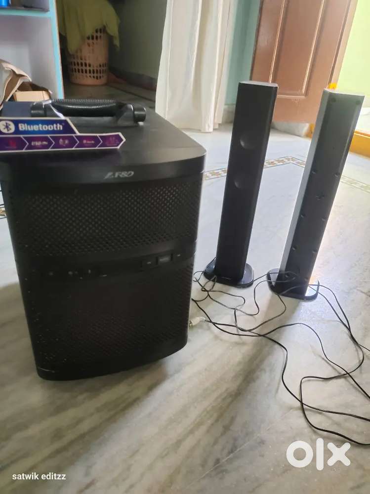 F&D T200X 2.1 Channel Soundbar with Tower Speaker (Black)