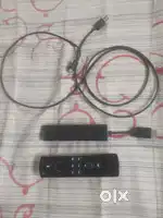 (1) Fire TV stick (2) WiFi router (3) codeless mouse