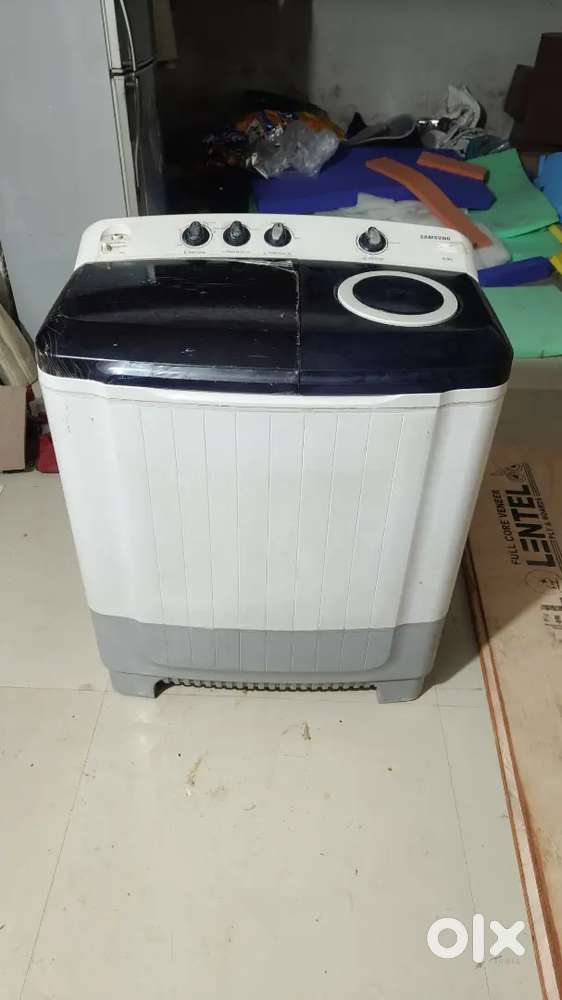 Samsung 8 kg semi washing machine and sharp fridge double door