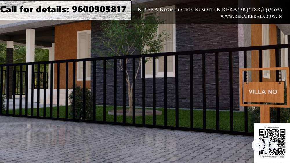 Platinum *3BHK House / Villa for sale in Thrissur - 5 Cent Land