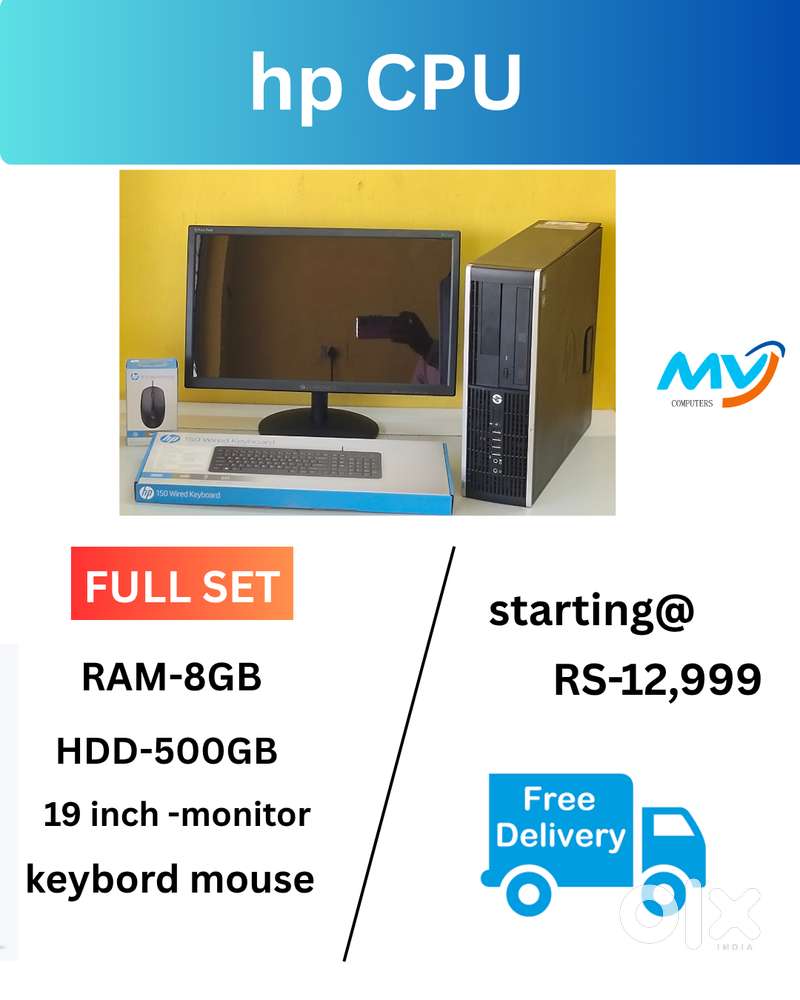 Hard Disk - 500GB  All Basic Software  Starting @12,999  Cash on home