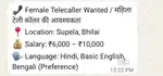 Female Telecaller