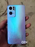 Oppo reno 7 pro 5g jast back side crack and original cerger not avail.