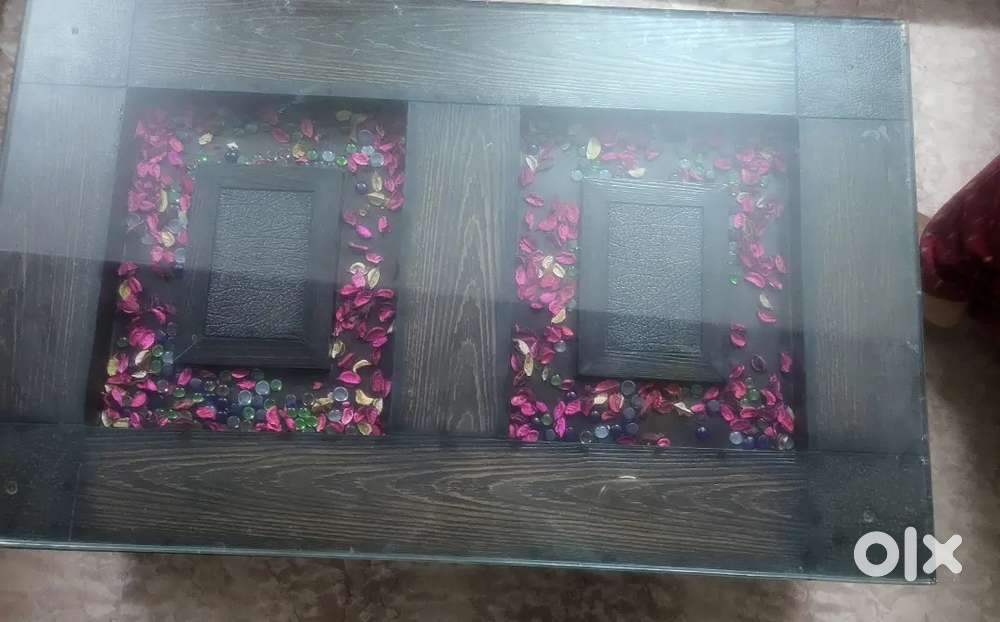 Center table with glass too