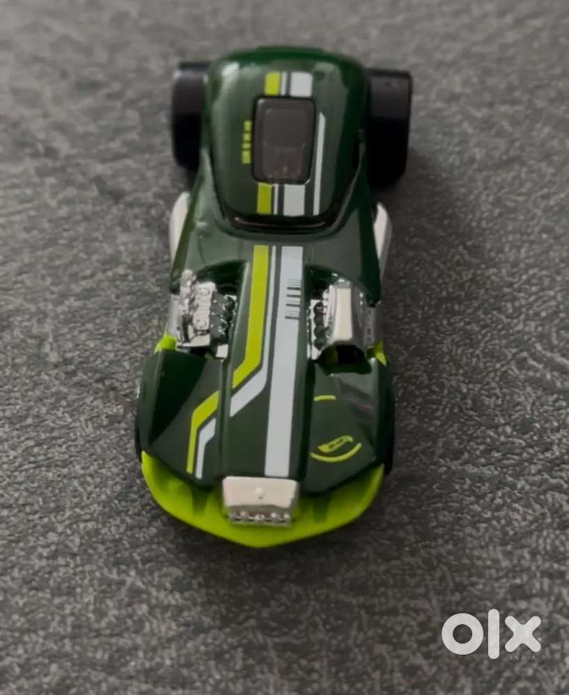 Dark green ,white and peacock green metal hot wheel (made in Malaysia)