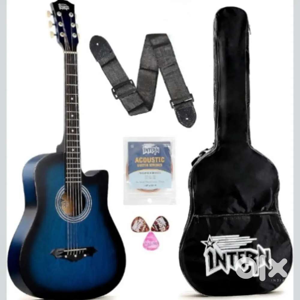 INTERN INT-38C Acoustic guitar with Bag, Strings, Pick and strap