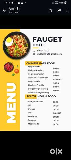 People should know about South fast food and Chinese food