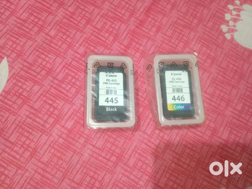 Canon PG-445 Black and CL-446 Color Ink Cartridges - New & Sealed