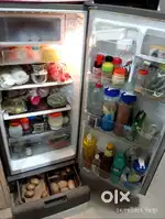190L LG fridge with base drawer and floral design