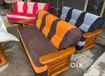 WOODEN NEW SOFA SET CUSHION SOFA