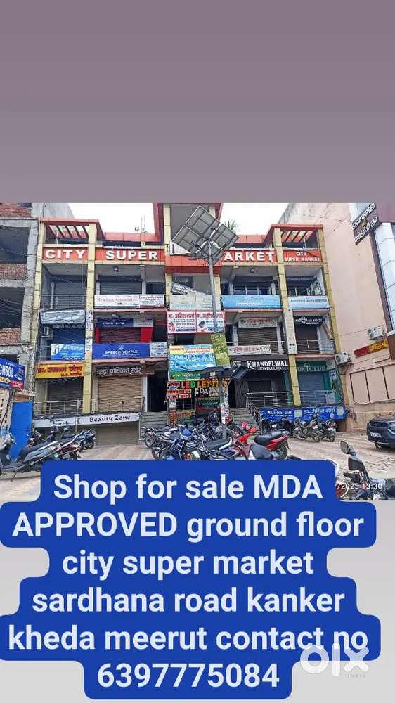 MDA APPROVED market on road sardhana road kanker kheda meerut