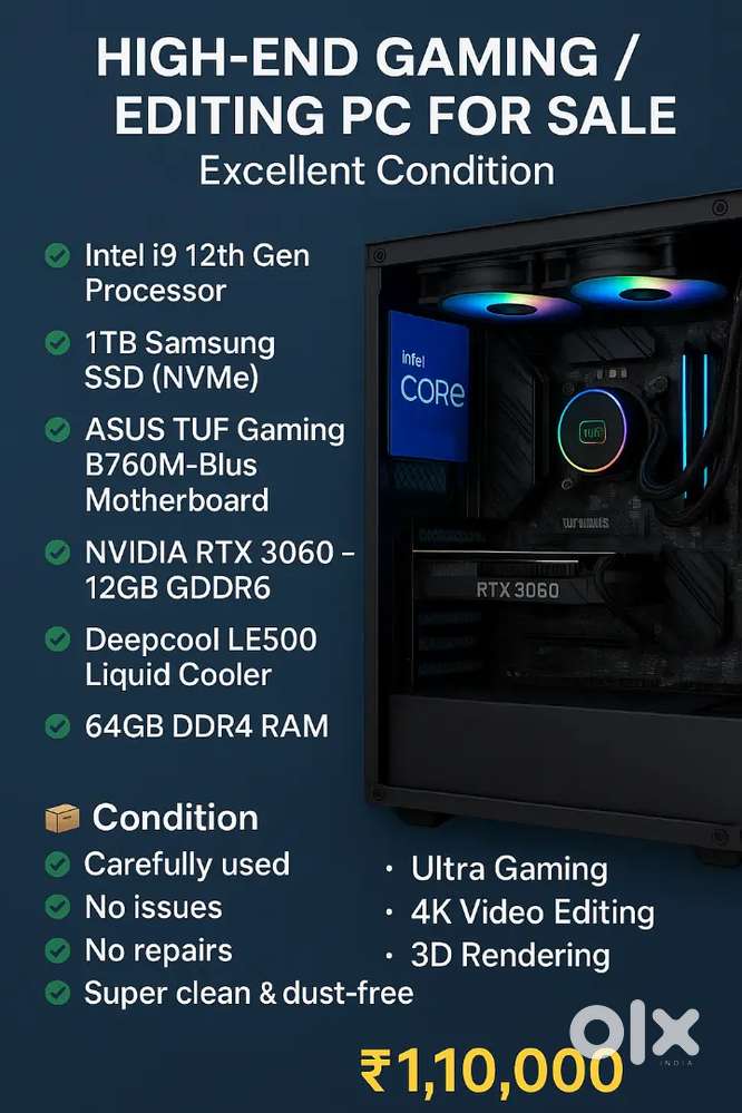 High-End Gaming & Editing PC – Ultra Performance Build