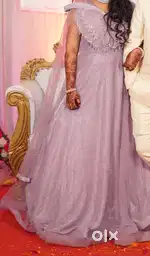 Good condition gown only one time wear with pretty colour
