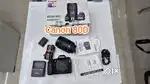 Unbox canon eos 80d dslr camera with 18-135mm lens full kit.
