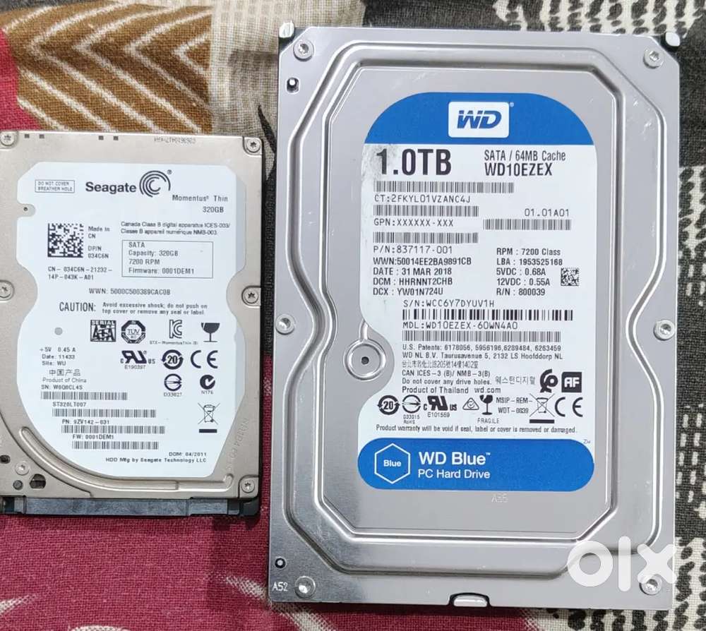 1 Tb hard disk Desktop & Laptop