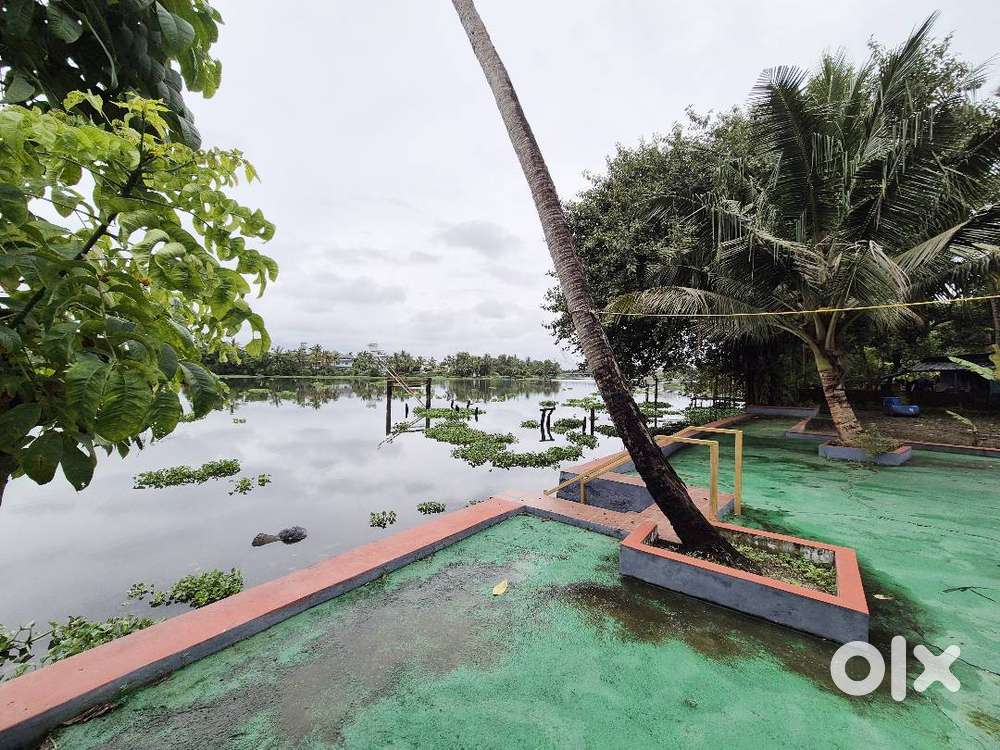 26Cent Waterfront Land with 2BHK House Vaduthala, Ernakulam