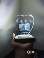 LED crystal frame for gifts