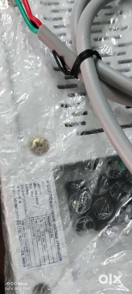 AC stabilizer Vguard brand new not used