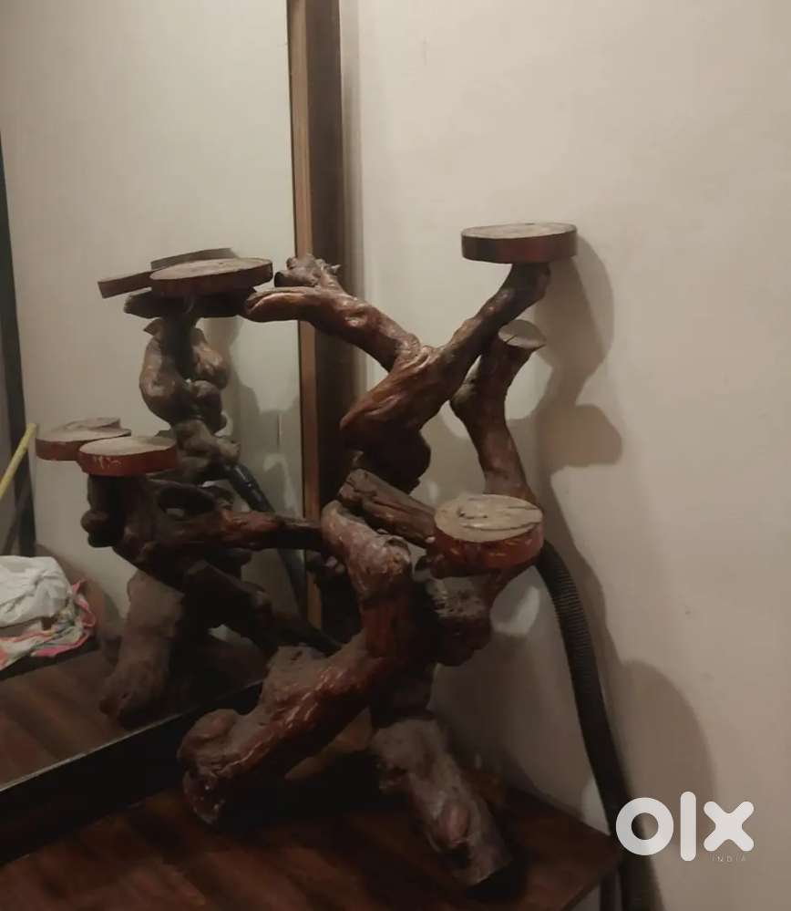 Teak wood side decor 2 item