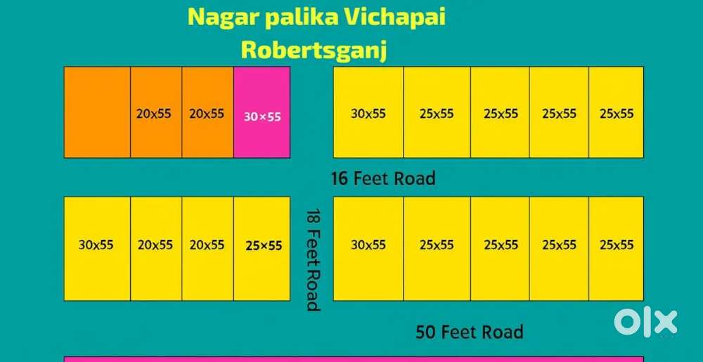 नगर पालिका, आवासीय प्लॉट रॉबर्ट्सगंज