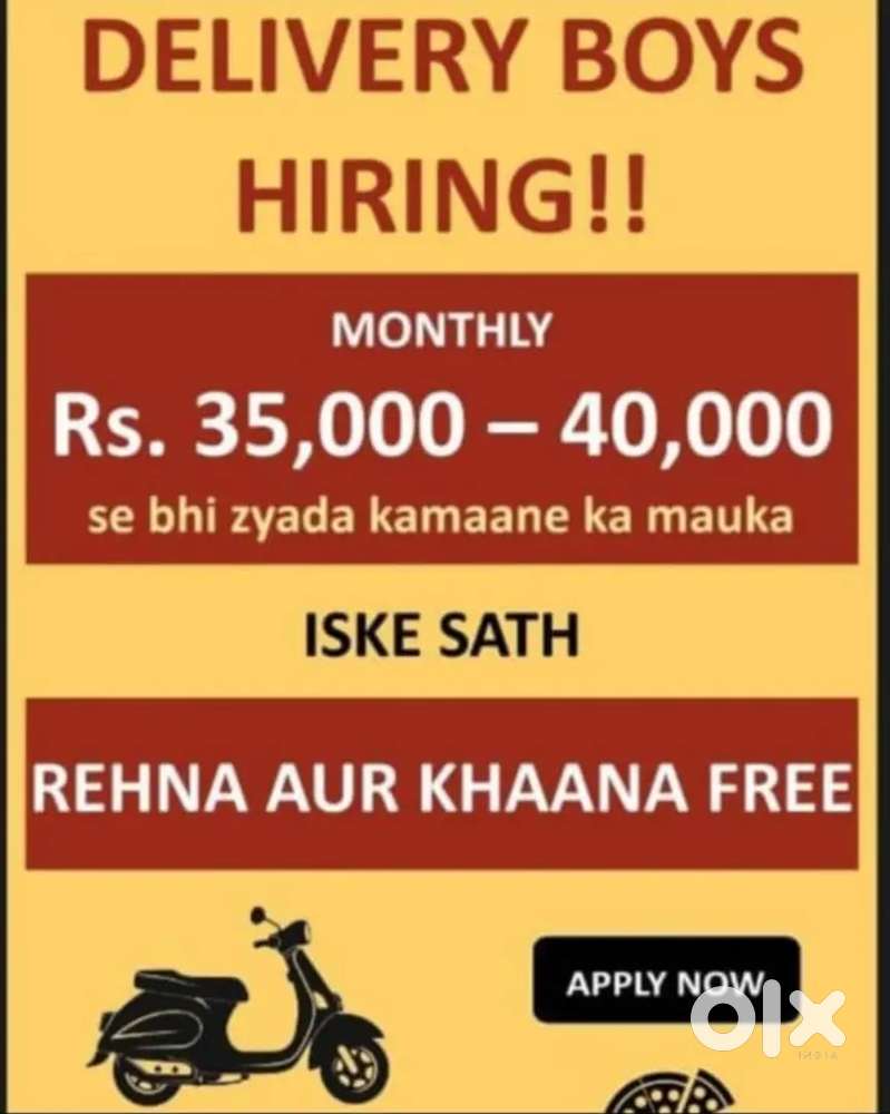 Delivery boy Full time