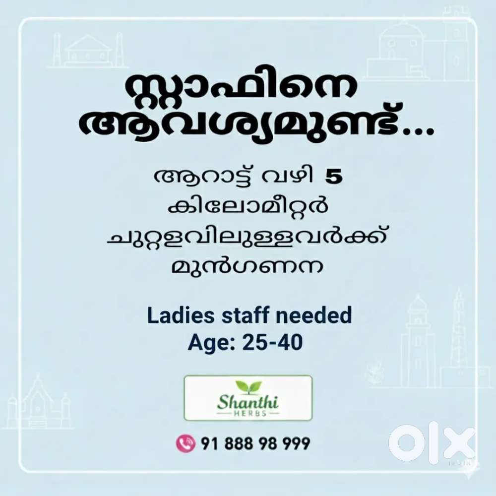 Ladies Staff needed for packing